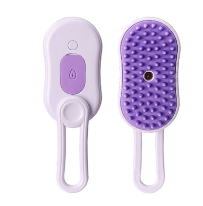 3-in-1 Electric Pet Grooming Brush with Steam Spray for Cats and Dogs - Massage and Hair Removal Comb